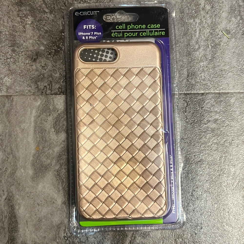E-Circuit iPhone 7 Plus & 8 Plus Cell Phone Case Gold